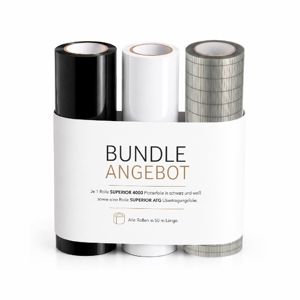 SUPERIOR 4000 Gloss Vinyl Plotterfolie Bundle-Angebot