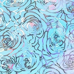 9718 roses silver blue