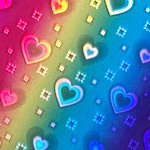 9486 rainbow hearts