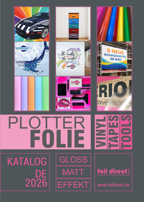 foil direct Plotterfolienkatalog 2026