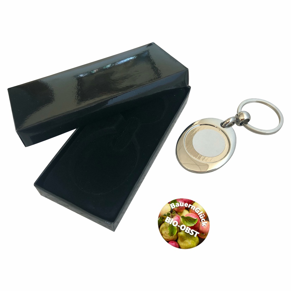 Subli-Print® Schlüsselanhänger Einkaufswagen-Chip