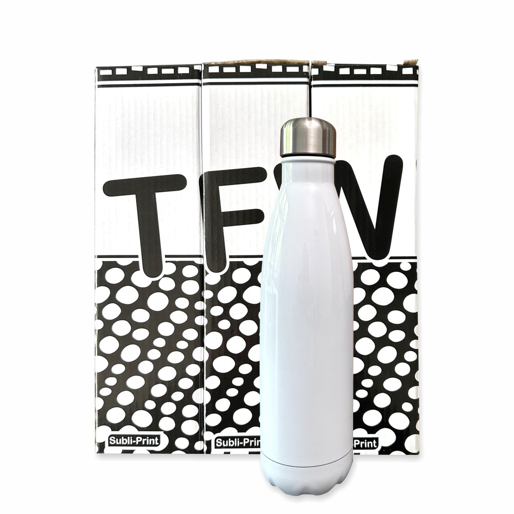 Thermo-Trinkflasche Weiß 500 ml